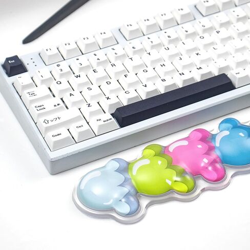 Gel Keyboard and Mouse Wrist Rest Set – Cute Wrist Rest for Computer Keyboard 60%/68%/75%, Comfort & Support for Typing and Gaming（Ice Cream in Kuwait