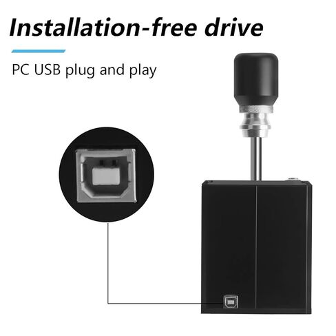 Simjack PC USB Simracing Simulator Shifter 6+R H Gear Shifter For Logitech G27 G29 G25 G920 & Thrustmaster T300RS/GT ETS2 Sim Gear Shift PC Racing Game in Kuwait