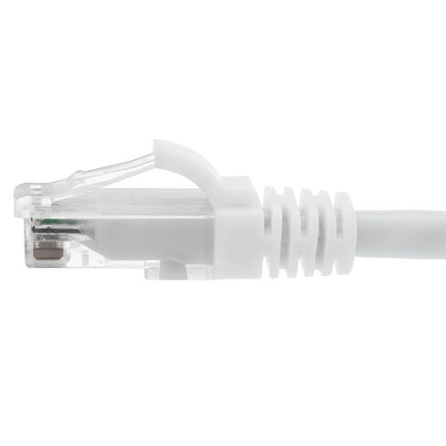 CAT6A Ethernet Patch Cable – 10ft S/FTP Shielded Network Cable with Boot, RJ45 High-Speed LAN Cord, White in Kuwait