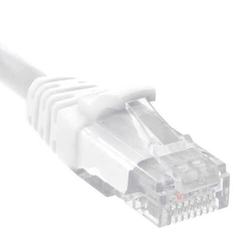 CAT6A Ethernet Patch Cable – 10ft S/FTP Shielded Network Cable with Boot, RJ45 High-Speed LAN Cord, White in Kuwait