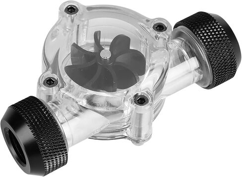 Flow Indicator, Water Cooling Flow Indicator Thread Port G1/4 Female to Female Flow Meter Indicator for PC Water Cooling 8 in Kuwait