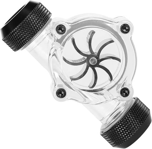 Flow Indicator, Water Cooling Flow Indicator Thread Port G1/4 Female to Female Flow Meter Indicator for PC Water Cooling 8 in Kuwait
