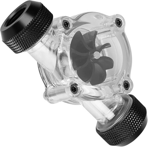 Flow Indicator, Water Cooling Flow Indicator Thread Port G1/4 Female to Female Flow Meter Indicator for PC Water Cooling 8 in Kuwait