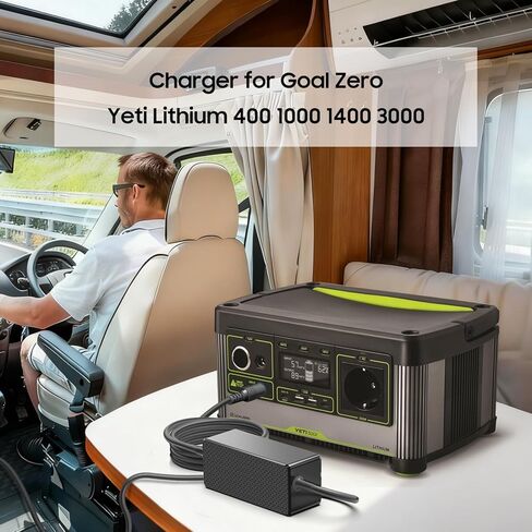 KFD Car Charger 12V-24V DC Adapter for Goal Zero Yeti 150/200X/400/400 Lithium/500X/1000/1250/1400/1500X/3000/ 3000X/6000X & Sherpa 50/100/100AC Portable Power Station Goal Zero Yeti Car Power Cord in Kuwait