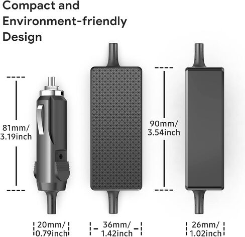 KFD Car Charger 12V-24V DC Adapter for Goal Zero Yeti 150/200X/400/400 Lithium/500X/1000/1250/1400/1500X/3000/ 3000X/6000X & Sherpa 50/100/100AC Portable Power Station Goal Zero Yeti Car Power Cord in Kuwait