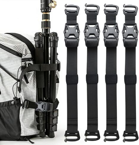 4 Pack Tactical Molle Backpack Straps, Backpack Straps Accessories, Adjustable Tie Down Straps Outdoor Accessories in Kuwait