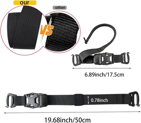 4 Pack Tactical Molle Backpack Straps, Backpack Straps Accessories, Adjustable Tie Down Straps Outdoor Accessories in Kuwait