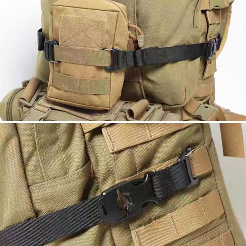 4 Pack Tactical Molle Backpack Straps, Backpack Straps Accessories, Adjustable Tie Down Straps Outdoor Accessories in Kuwait