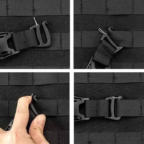 4 Pack Tactical Molle Backpack Straps, Backpack Straps Accessories, Adjustable Tie Down Straps Outdoor Accessories in Kuwait