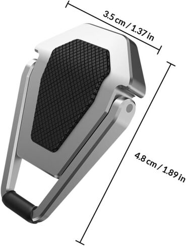 2pcs Adjustable Laptop Cooling Rack Metal Notebook Stand Portable Foldable Computer Support Holder for Office and Home Use, Silver Black in Kuwait
