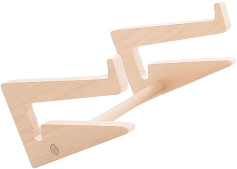 Veemoon Wood Laptop Stand Desktop Holder with Heat Dissipation, Portable Notebook Support Rack for Home Office Organization, Single Piece Wooden Computer Stand in Kuwait