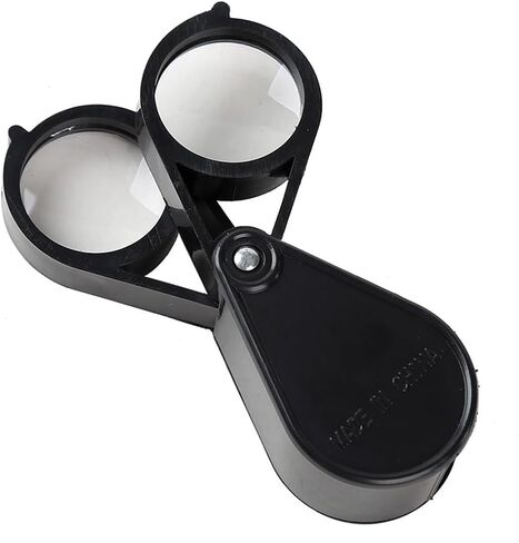 Handheld Portable Fold Optical Lens 10X Magnifying Glass in Kuwait