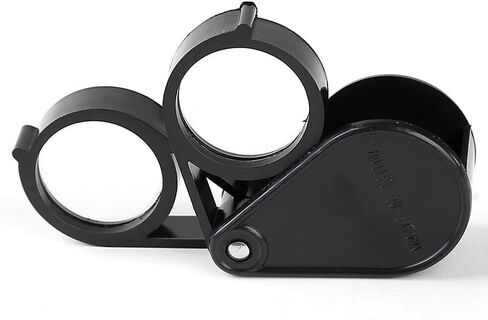 Handheld Portable Fold Optical Lens 10X Magnifying Glass in Kuwait