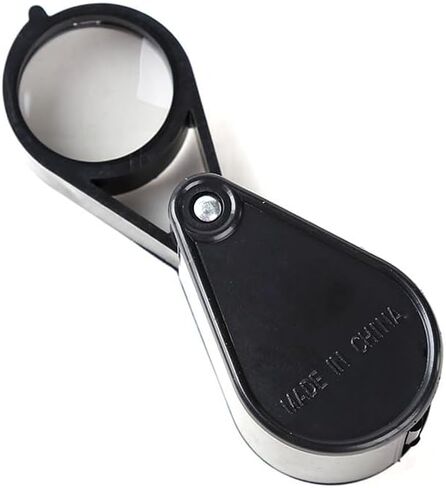 Handheld Portable Fold Optical Lens 10X Magnifying Glass in Kuwait