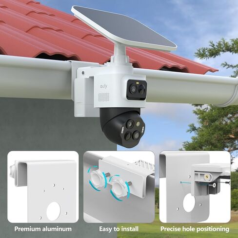 Gutter Mount for eufy PoE NVR Security System S4 Max,eufyCam S4 and eufy PoE Bullet-PTZ Cam S4 Security Camera (White) in Kuwait