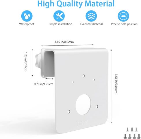 Gutter Mount for eufy PoE NVR Security System S4 Max,eufyCam S4 and eufy PoE Bullet-PTZ Cam S4 Security Camera (White) in Kuwait