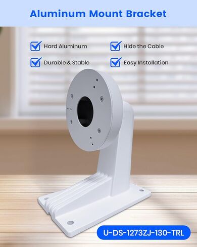 KU-DS-1273ZJ-130-TRL دعامة تثبيت على الحائط مصنوعة من سبائك الألومنيوم مع صندوق توصيل لكاميرات HIK المقببة in Kuwait