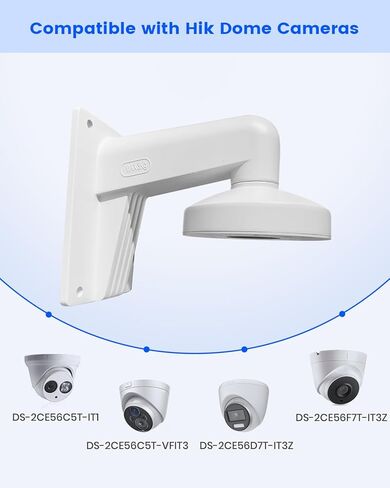 KU-DS-1273ZJ-130-TRL دعامة تثبيت على الحائط مصنوعة من سبائك الألومنيوم مع صندوق توصيل لكاميرات HIK المقببة in Kuwait