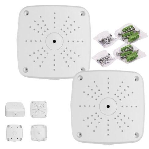 5" Security Camera Base Junction Box, Universal Electrical Box for CCTV Surveillance Cameras, Plastic Waterproof Junction Box Mount Bracket (5" Square Mount Junction Box) in Kuwait