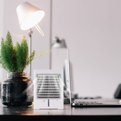 TEHAUX محمول USB مكيف هواء صغير مروحة تبريد سطح المكتب مبرد هواء للمنزل والمكتب والسفر بتصميم مدمج in Kuwait