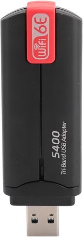 محول واي فاي USB بسرعة 5400 ميجابت في الثانية، محول شبكة لاسلكية WiFi 6E مع نطاق 2.4G 5G 6G USB3.0، لأجهزة الكمبيوتر المحمول المكتبية Wins 10 11 in Kuwait
