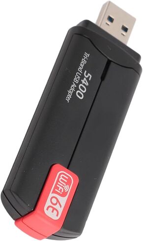 محول واي فاي USB بسرعة 5400 ميجابت في الثانية، محول شبكة لاسلكية WiFi 6E مع نطاق 2.4G 5G 6G USB3.0، لأجهزة الكمبيوتر المحمول المكتبية Wins 10 11 in Kuwait