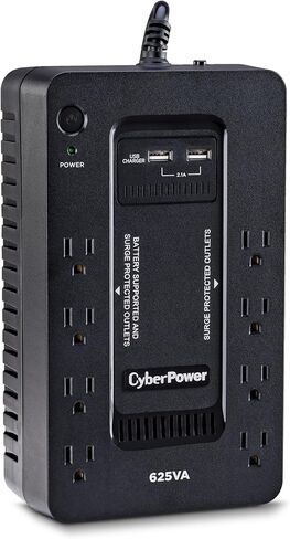 CyberPower SL950U Standby UPS Battery Backup and Surge Protector, 950VA/510W, 8 Outlets, USB Charge Ports, Slim Profile, UL Certified in Kuwait