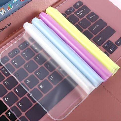 Keyboard Cover Protector Notebook Laptop Accessories Keyboard Skin 15-17 inch Soft Silicone 12-14 inch Waterproof Keyboard Film(Blue) in Kuwait