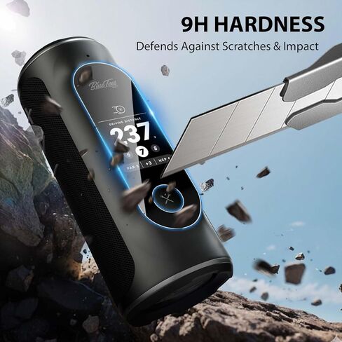 Karltys 2-Pack Screen Protector for Blue Tees Golf Player+ GPS Speaker — Tempered Glass, HD Clear, Anti-Scratch Screen Protector for Golf GPS speaker Accessories in Kuwait