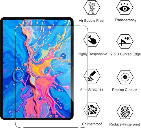 Murmure [2 Pack Screen Protector for TECLAST Art Pad Pro/TECLAST Artpadpro Android 15 Tablet, 9H Hardness [HD Clarity] Anti-Scratch Tempered Glass Screen Film,Easy Installation,Bubble Free in Kuwait