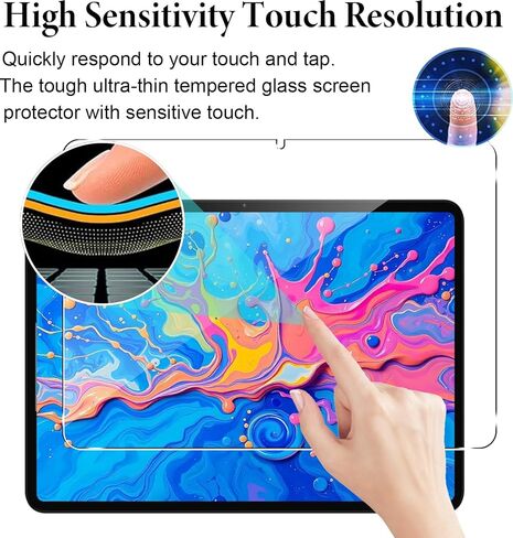 Murmure [2 Pack Screen Protector for TECLAST Art Pad Pro/TECLAST Artpadpro Android 15 Tablet, 9H Hardness [HD Clarity] Anti-Scratch Tempered Glass Screen Film,Easy Installation,Bubble Free in Kuwait