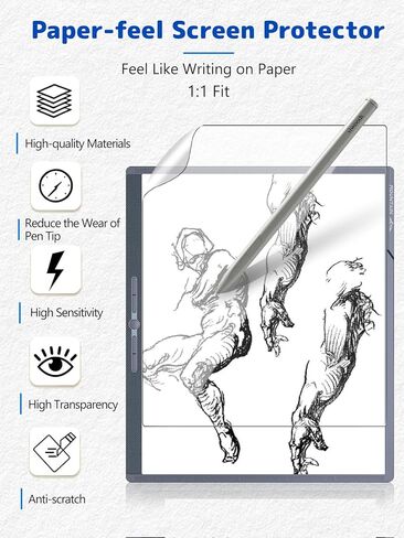 3-Pack Matte Screen Protector for Penstar eNote Pro 10.3 Inch,Matte Anti-Glare PET Film, Anti-Fingerprint & Scratch-Resistant for Natural Writing and Drawing in Kuwait