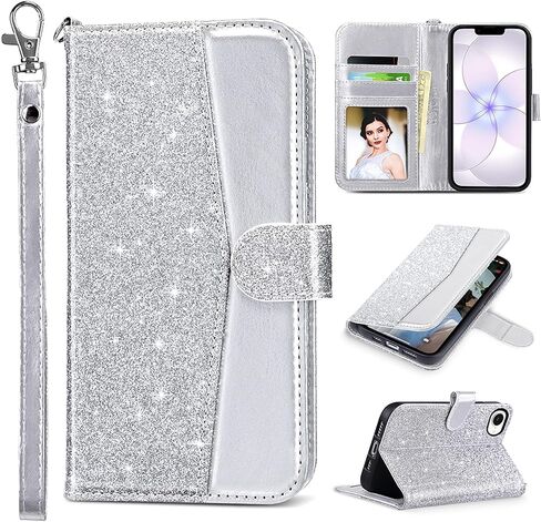 ULAK Compatible with iPhone 16E Wallet Case/iPhone 17E Wallet Case with Card Holder, PU Leather Case with Kickstand Card Slots Wrist Strap, Durable Shockproof Protective Cover 6.1 inch, Rose Gold in Saudi Arabia