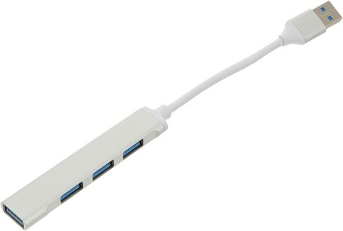 1Pc Portable Hub Port Aluminium Alloy Data Splitter for Laptops Compatible with USB Devices Like Hard Drives Cameras Easy to Use Store Finish in Kuwait