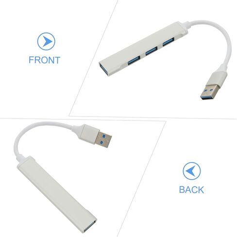 1Pc Portable Hub Port Aluminium Alloy Data Splitter for Laptops Compatible with USB Devices Like Hard Drives Cameras Easy to Use Store Finish in Kuwait