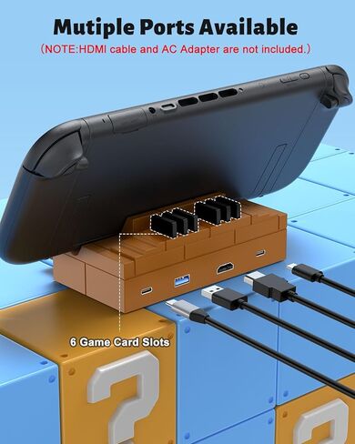 قاعدة توصيل سويتش 2 للتلفزيون، مع محول HDMI 2.0A 4K/60 هرتز، ومنفذ USB 3.0، PD 100 وات، محول تلفزيون سويتش 2 المحمول in Kuwait