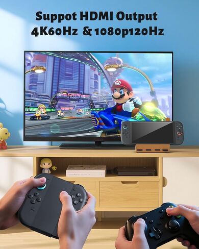 قاعدة توصيل سويتش 2 للتلفزيون، مع محول HDMI 2.0A 4K/60 هرتز، ومنفذ USB 3.0، PD 100 وات، محول تلفزيون سويتش 2 المحمول in Kuwait