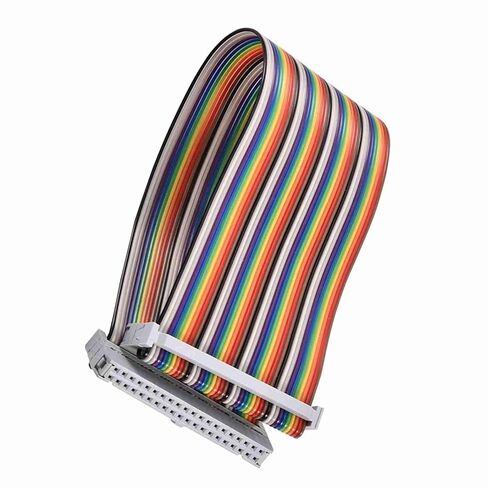 40Pin GPIO Adapter Cable,Rainbow Ribbon with Copper Core for High Conductivity and Durability,40Pin Female to Female Ribbon Cable,Compatible with Banana Pi Orange Pi 2 3 for Electr in Kuwait