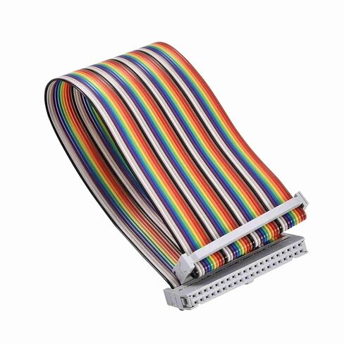 40Pin GPIO Adapter Cable,Rainbow Ribbon with Copper Core for High Conductivity and Durability,40Pin Female to Female Ribbon Cable,Compatible with Banana Pi Orange Pi 2 3 for Electr in Kuwait