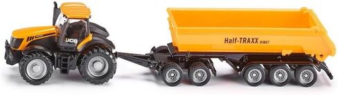 SIKU 1858, JCB Tractor with Dolly and Tipping Trailer, 1:87, Metal/Plastic, Yellow, Removable Tipper Body in Saudi Arabia