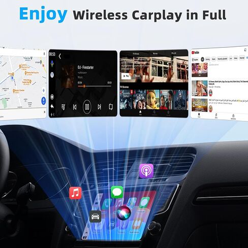 Mini Wireless Carplay Adapter for iPhone - Carplay Wireless Adapter Car Play Dongle Bluetooth, Compatible with iPhone iOS 10+, [2025 Upgraded] Silver in Kuwait