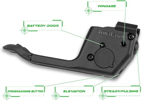 تم تصميم ArmaLaser TR36GS ليناسب جهاز S&W Bodyguard 2.0 فائق السطوع بالليزر الأخضر وتفعيل GripTouch in Kuwait