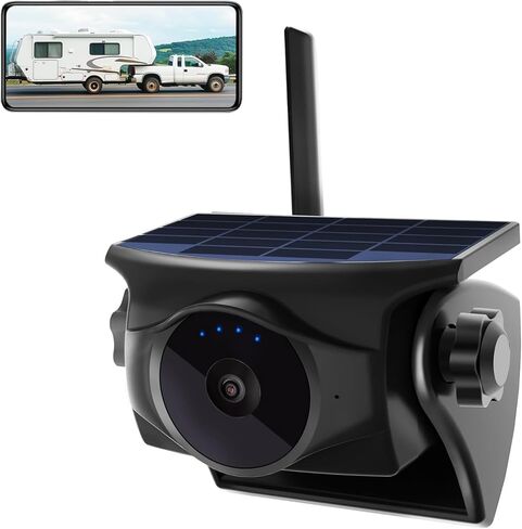 1080P Solar Magnetic WiFi Backup Camera and Foldable 5dBi Magnetic Truck RV WiFi Antenna in Kuwait