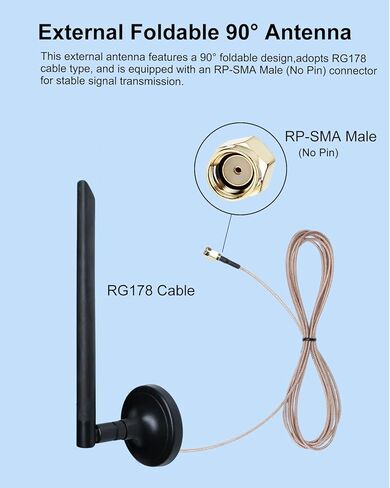 1080P Solar Magnetic WiFi Backup Camera and Foldable 5dBi Magnetic Truck RV WiFi Antenna in Kuwait
