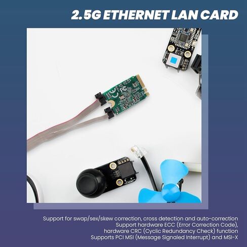 M.2 A + E مفتاح 2.5G إيثرنت بطاقة الشبكة المحلية RTL8125B بطاقة شبكة التحكم الصناعية PCI Express محول الشبكة in Kuwait