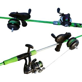 Black Pig-Shaped Fishing Line Winder Spooler, All-in-One Portable Fishing Reel Spooling Station for Spinning, Casting Reels, Clamp-on Rod or Desk Mount, Anti-Twist, Multi-Function, in Saudi Arabia