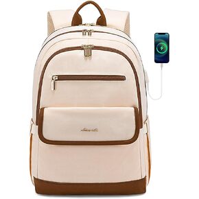 LOVEVOOK Laptop Backpack for Women,15.6 Inch Fashion Travel Backpack with USB,Large Capacity Backpack Purse,Water-resistant fits College Work Business Travel in Saudi Arabia
