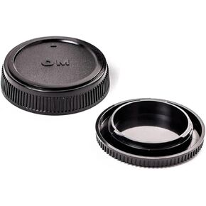 OM Mount Rear Lens Cap/Camera Body Cap Set Cover Protector for Olympus Four Thirds 4/3 Mount OM43 E620 E520 E410 E5 in Saudi Arabia
