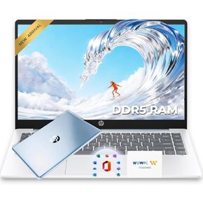 HP Ultrabook Laptop with Copilot AI • AMD Processor • 4GB RAM • 1.1TB Storage (128GB SSD + 1TB OneDrive) • Windows 11 • Microsoft 365 • Thin & Portable for Work & Daily Use • 2026 Edition in Kuwait