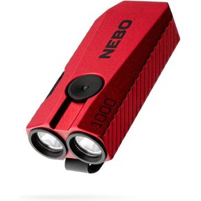 NEBO 1K EDC Pocket Light | 1000 Lumens, USB-C Rechargeable LED Compact Flashlight, 5 Light Modes, Pocket and Cap Light, Keyring, Water-Resistant - Tan in Kuwait